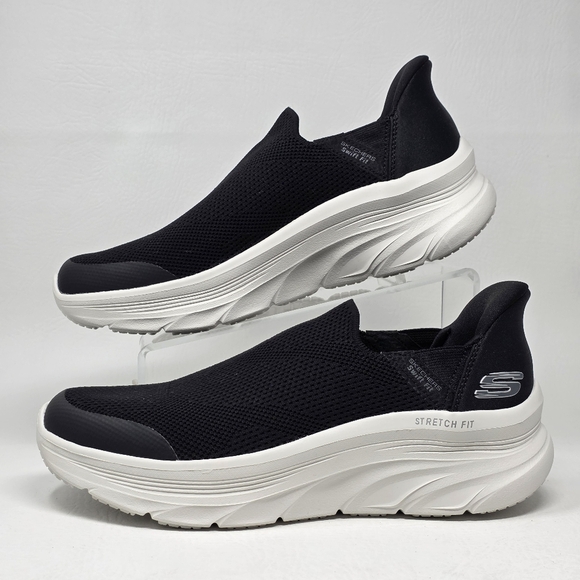 Skechers Memory Sn 16932 Foam Shoes Men's Size 9 Black White Sneakers New - Picture 3 of 11